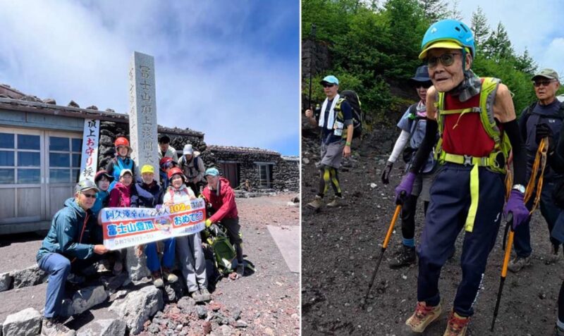 102-year-old man becomes oldest to climb Mount Fuji
