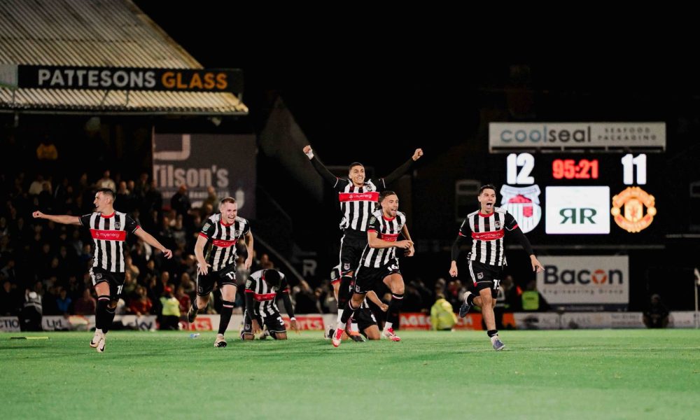 4th Division Club, Grimsby Town Knock Manchester United Out Of EFL Cup