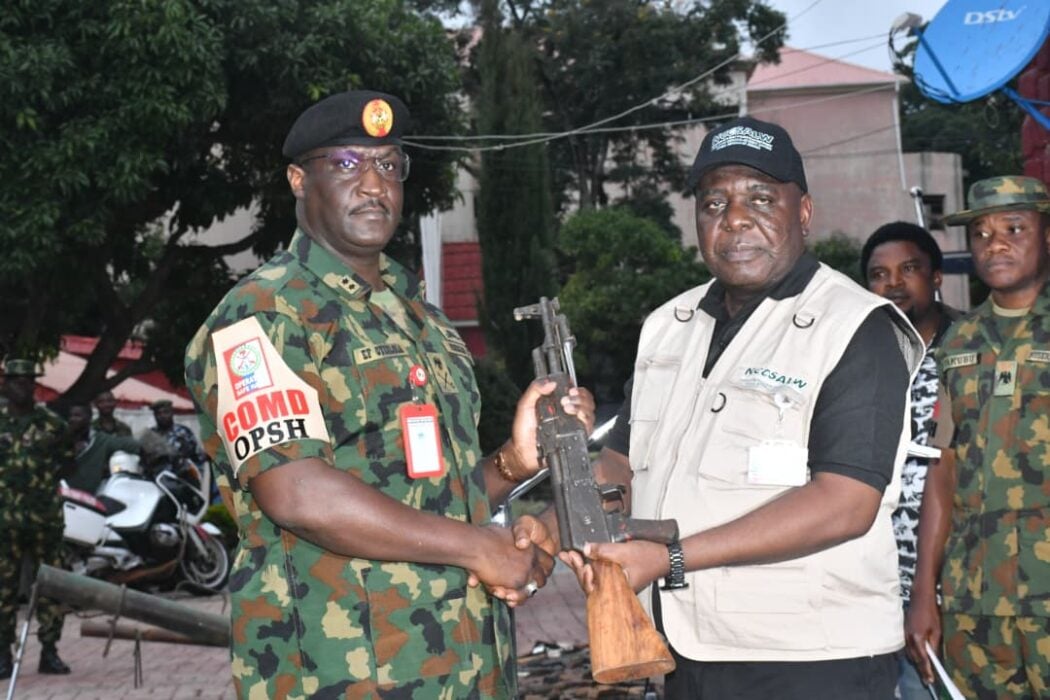 OPSH Hands Over 220 Small Arms, Light Weapons To NCCSALW
