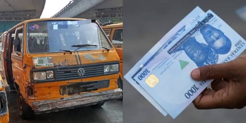 Man involves police as lady blocks him after receiving ₦14k t-fare