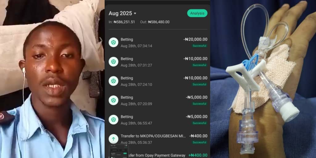 Man begs for ₦35k hospital bill after losing ₦45k to sports betting