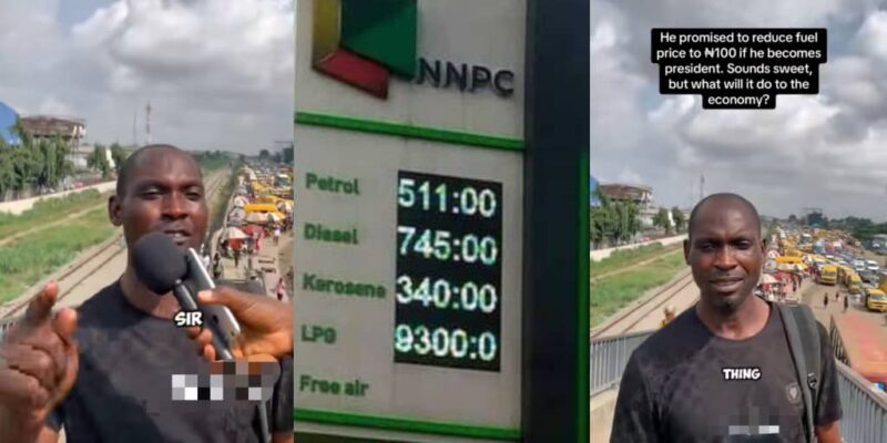 Man vows to reduce fuel price to ₦100 if elected president