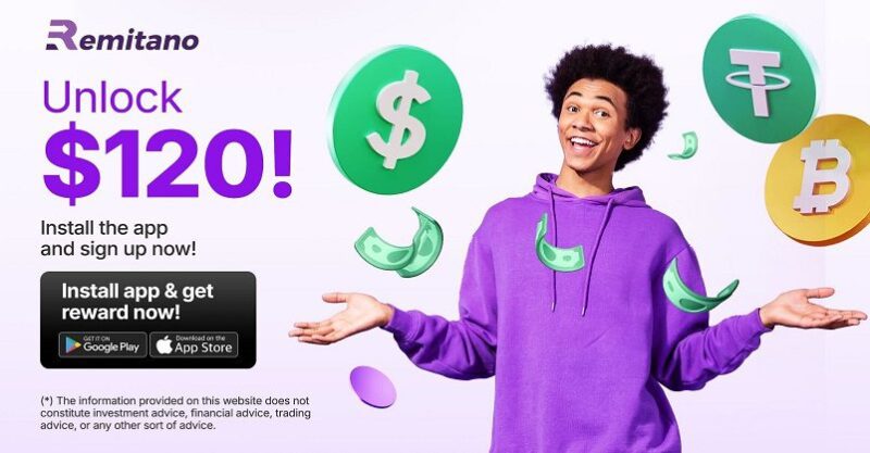 Your first 30 days is worth $120 on Remitano