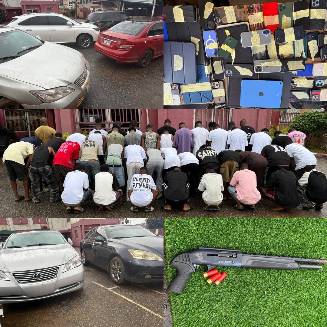 EFCC Arrests 47 Suspected Internet Fraudsters In Edo, Recover Pump-Action Rifle