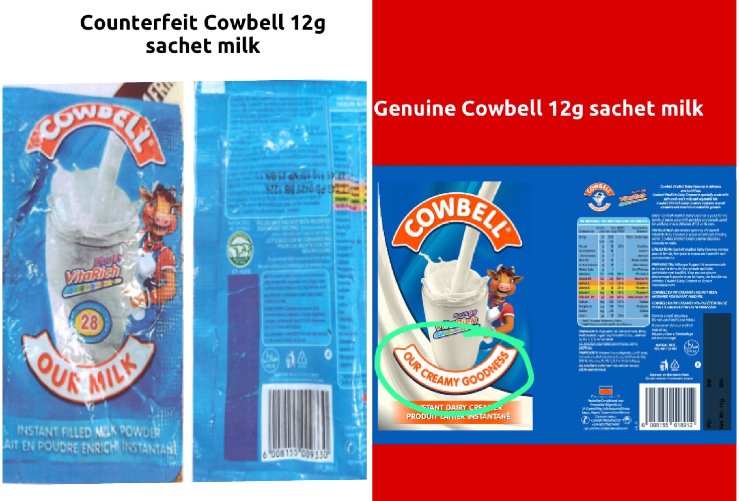 NAFDAC warns against fake Cowbell milk in circulation