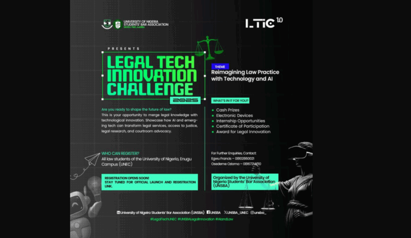 Lexlytic, UNSBA Launch Nigeria’s First LegalTech Innovation Challenge to Spotlight the Next Generation of Legal Innovators | Tech | Business
