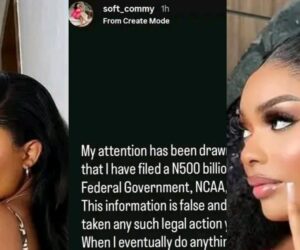 Ibom Air Flight; Comfort Emmanson breaks silence on alleged lawsuit against FG, NCAA