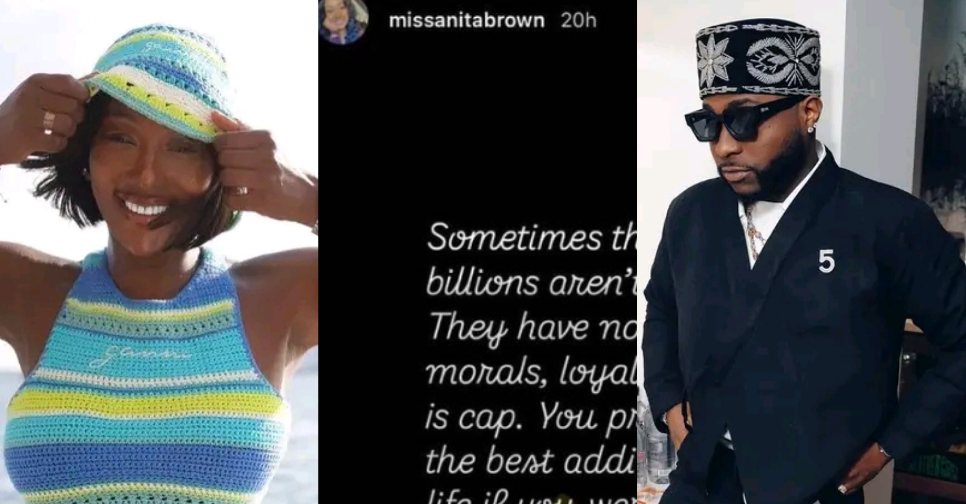 Fake wedding rings – Anita Brown seemingly shades Davido