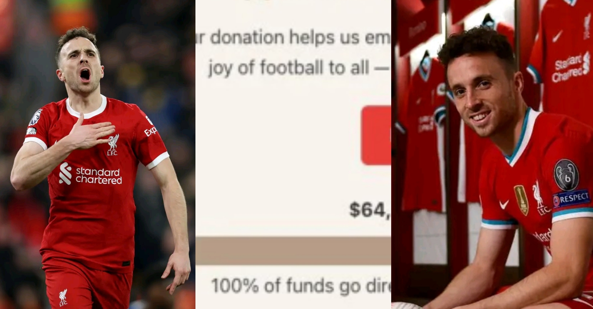 Diogo Jota’s foundation reportedly vanishes after $64,250 donation