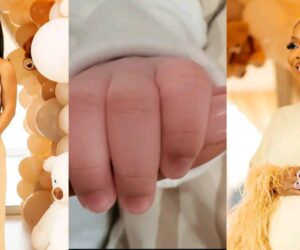 Toke Makinwa welcomes first child