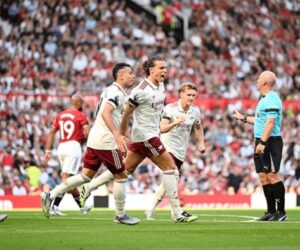 Calafiori header earns Arsenal 1-0 win at Old Trafford