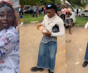 Man sprays ₦10 notes on his ex during her sign-out, stirs reactions online (WATCH).