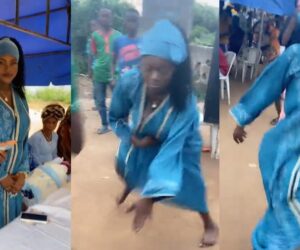 New Mum shows off her dance moves at her baby’s naming ceremony (WATCH).