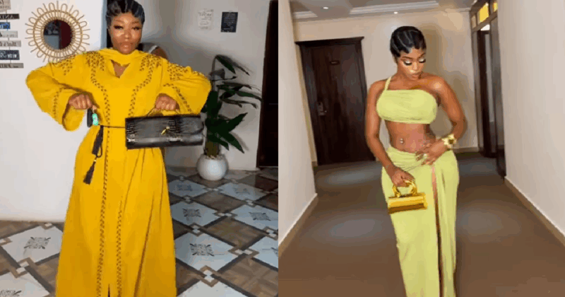 Lady shares a video showcasing how her siblings want her to dress versus how she actually prefers to dress (WATCH)