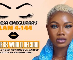 Six-Day Marathon: TesGlam’s Record-Breaking Makeup Bid Heats Up In Lagos