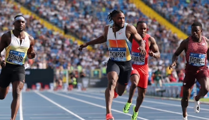 Thompson Defeats Lyles In Olympic 100 Metres Final Rematch