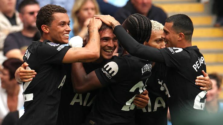 Tottenham Beat Manchester City 2-0 to Maintain Perfect Start Under Frank