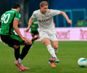 Kevin de Bruyne scores on Napoli debut