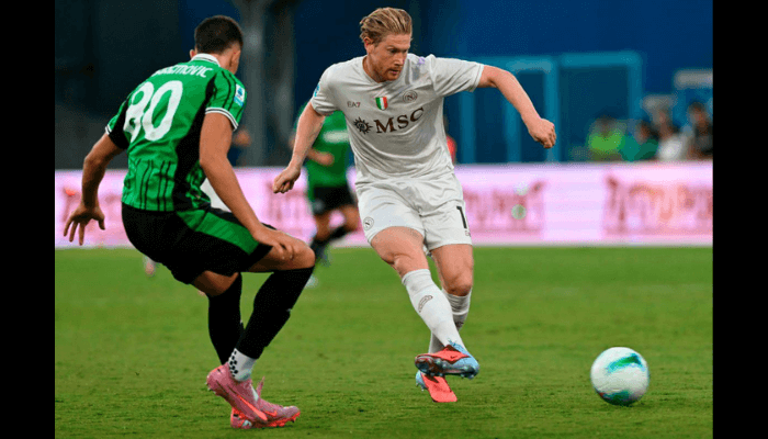 Kevin de Bruyne scores on Napoli debut