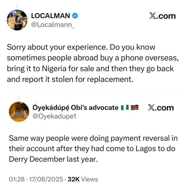 Nigerian man shares encounter he and his wife had after visiting a UK Apple store with ‘stolen’ iphone bought in Nigeria