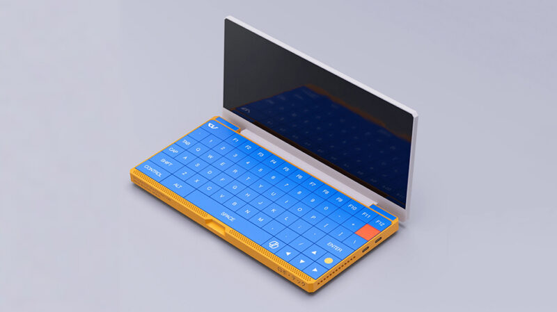 The colorful a_77 laptop concept created by a Microsoft designer shows what a portable device could look and feel like