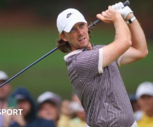 PGA Tour Championship: Tommy Fleetwood leads with Patrick Cantlay heading into final round