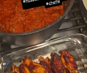 Singer Banky W declares himself “husband material” as he shows off his culinary skills