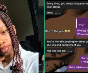 Lady Posts Chat With Man Who Cautioned Her Against Posting Herself on TikTok, People React