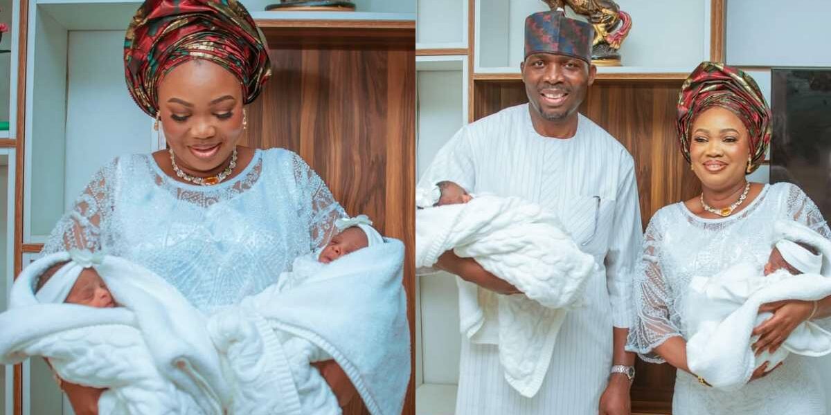 Mercy Ebosele joyfully announces birth of twins