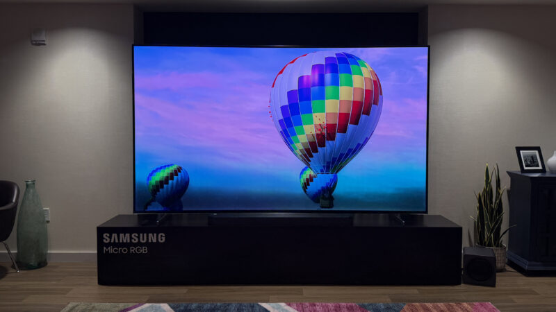 I saw Samsung’s $30,000, 115-inch micro-RGB TV, and its vivid picture outshines mini-LED TVs