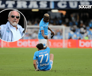 Napoli President states why Osimhen didn’t join Kvaratskhelia at PSG