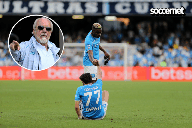 Napoli President states why Osimhen didn’t join Kvaratskhelia at PSG
