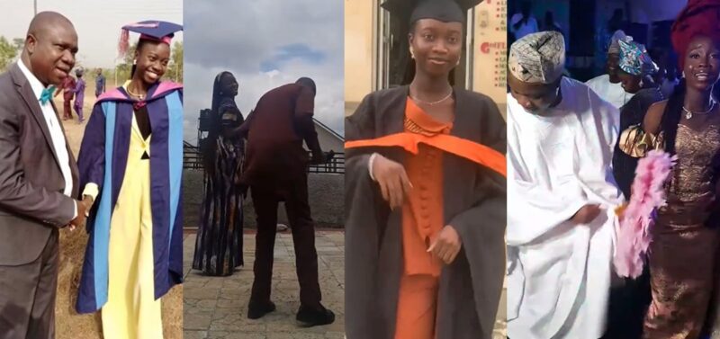 Lady shares heart-melting tribute to her father for his unwavering support through her BSc, MSc, and PhD (WATCH)