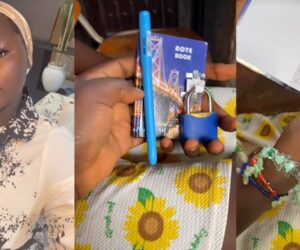 Lady shares hilarious moment she came across her little sister’s pin-sized diary locked with a padlock.