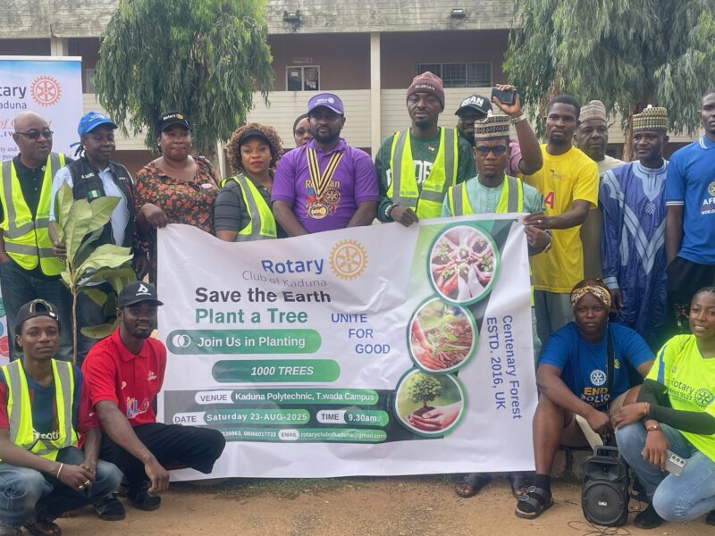 Kaduna: Rotary club plants economic trees to boost nutrition, combat climate change