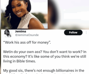 “There are not enough billionaires for all of us to be housewives” – Actress Jemima Osunde tells ladies
