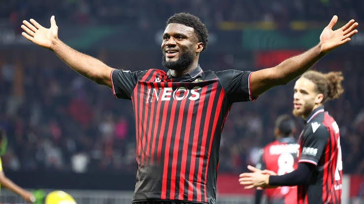 Ligue 1: Nigeria’s Terem Moffi nets first Nice goal