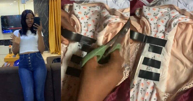 Lady shares funny moment she added extra gum to secure a sanitary pad after adhesive fails.