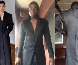 “What i ordered for my graduation” – man shares unexpected outcome after ordering a custom maxi coat for his graduation (VIDEO)