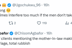 Mothers-in-law destroy marriages more than the couples themselves