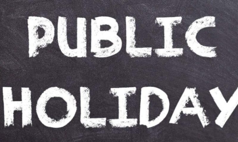 List Of Public Holiday From August Till December