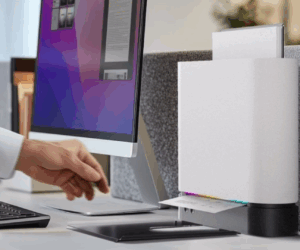 This sleek new printer tosses complicated buttons, endless trays, and glued parts in favor of smart simplicity and easy recycling solutions