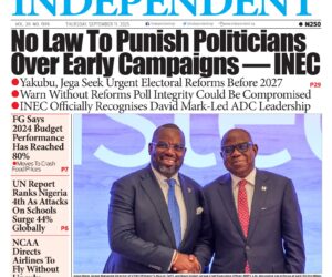 Top Stories For Today (11/09/25) – Independent Newspaper Nigeria