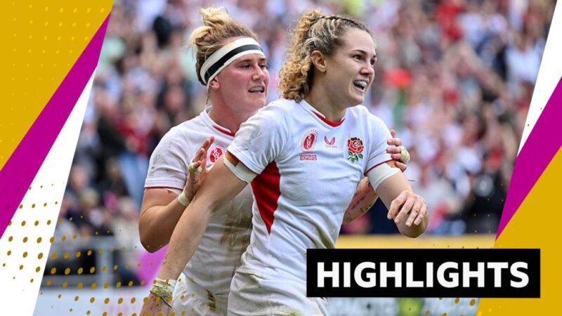 Women’s Rugby Union World Cup: Kildunne shines as England beat France in tense semi-final