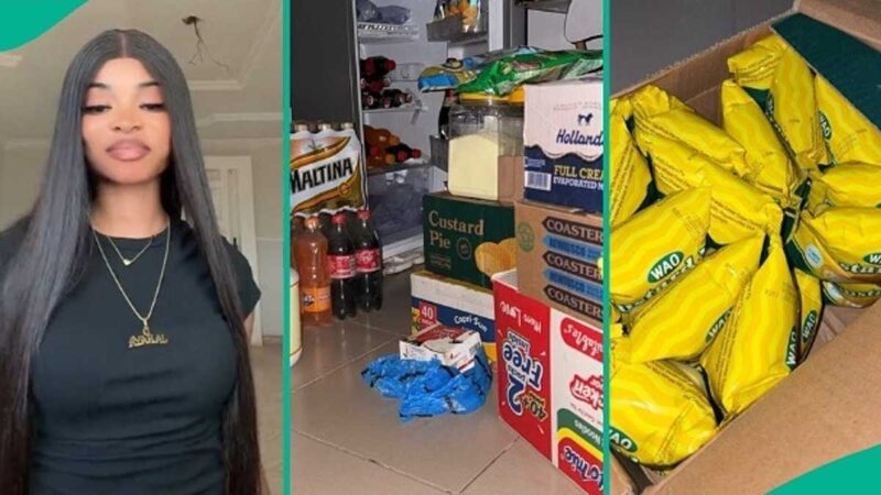 Lady Overjoyed as Boyfriend Arrives Her School With Loads of Gifts: “He Makes Life Enjoyable”