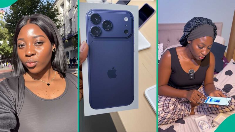 Nigerian Lady in UK Buys New iPhone 17 Pro Max, Shares Review and Price: “You’re Rich o”