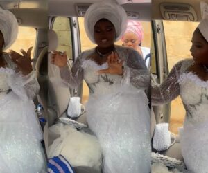 “Forever that started on a bike” – Bride narrates how she met her husband after they boarded the same bike to their destination 8 years ago (WATCH)