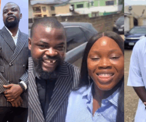 “His face feels n@ked” – Woman convinces her husband to change his look by shaving off his beard (VIDEO)