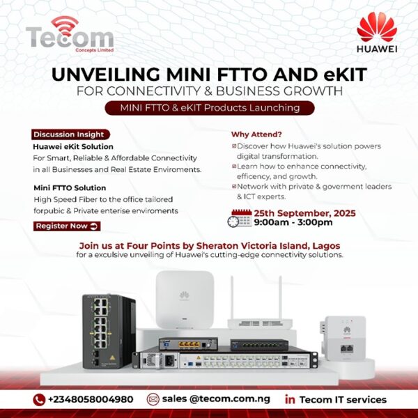 Tecom and Huawei to Host MiniFTTO Solutions Launch Event in Lagos