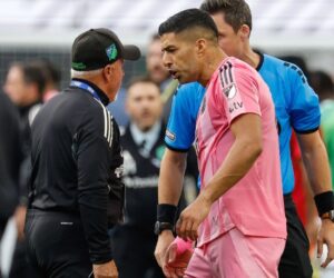 Miami’s Suárez banned 6 games for spitting at Sounders staffer